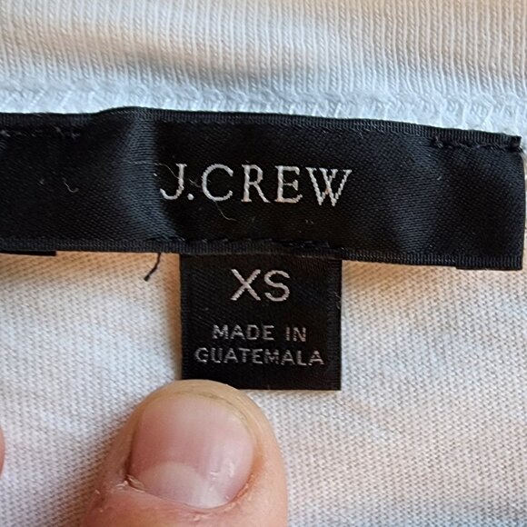 J. Crew White Scoop Neck Jersey Size XS - Picture 7 of 14